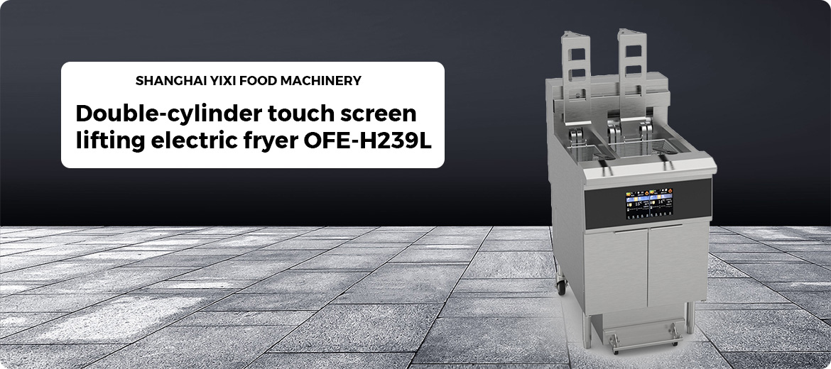 Double-cylinder touch screen lifting electric fryer OFE-H239L