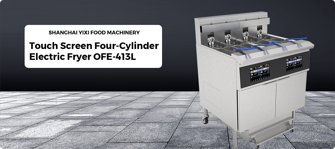 Touch screen four-cylinder electric fryer OFE-413L