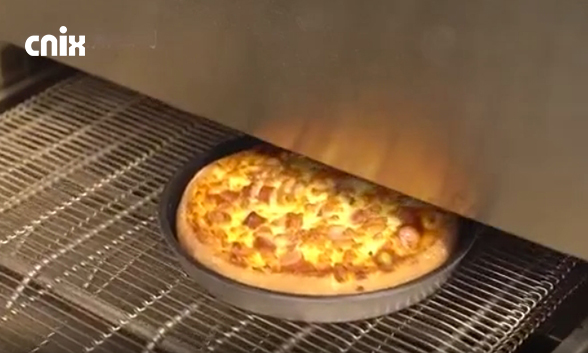 Pizza oven operation video